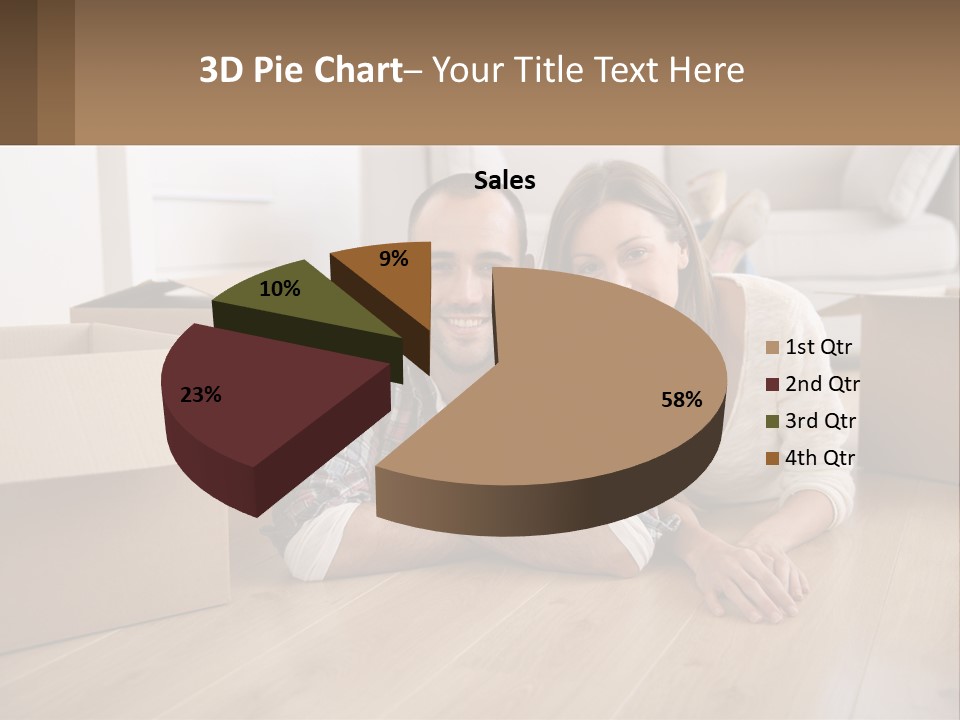 Sea Caucasian Wave PowerPoint Template