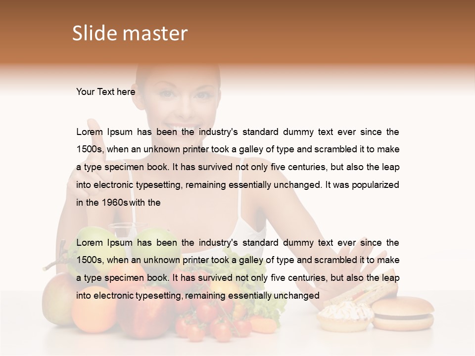 Ocean Standing Sunrise PowerPoint Template