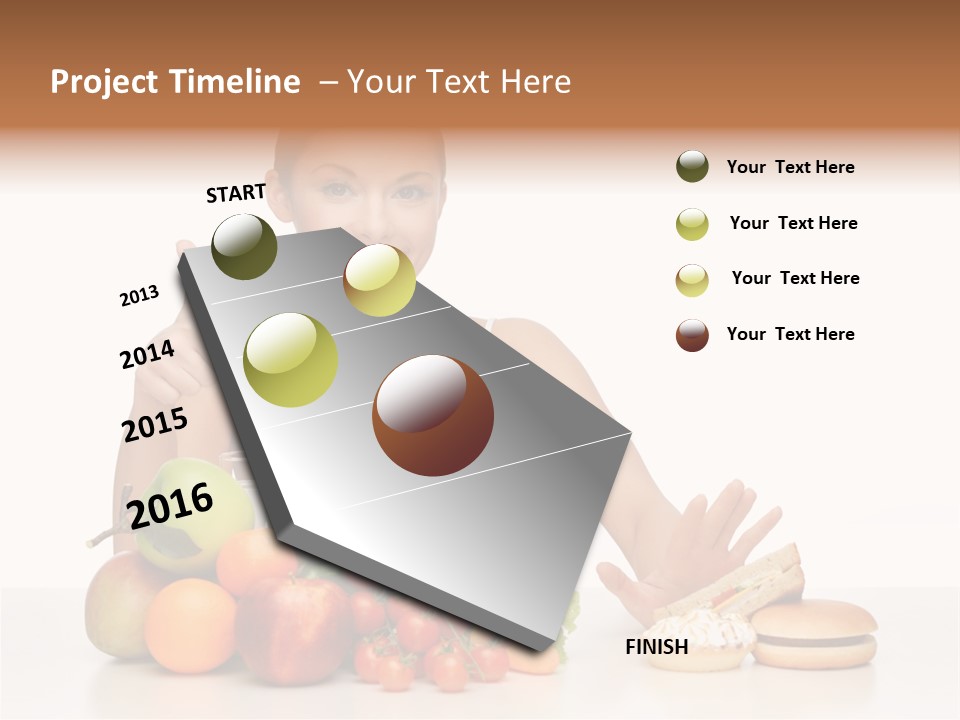 Ocean Standing Sunrise PowerPoint Template
