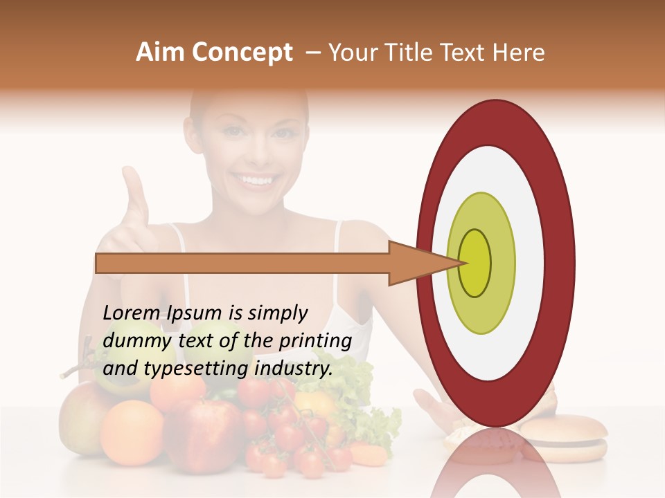 Ocean Standing Sunrise PowerPoint Template