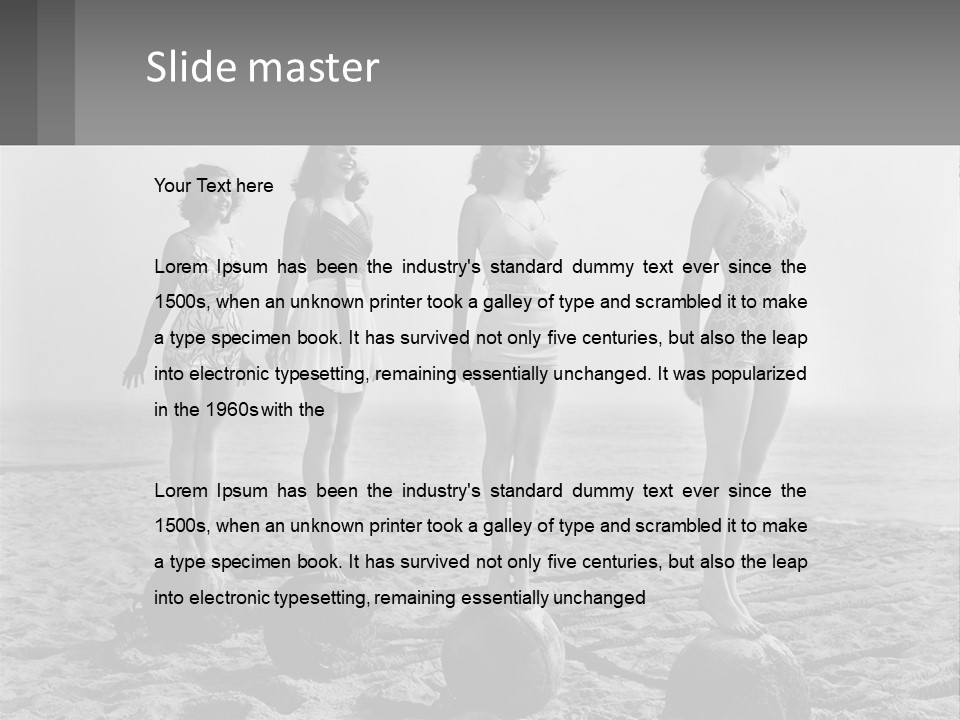 Standing Peaceful Lifestyle PowerPoint Template