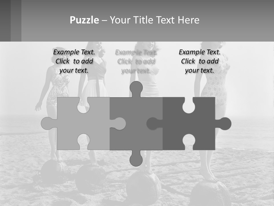 Standing Peaceful Lifestyle PowerPoint Template