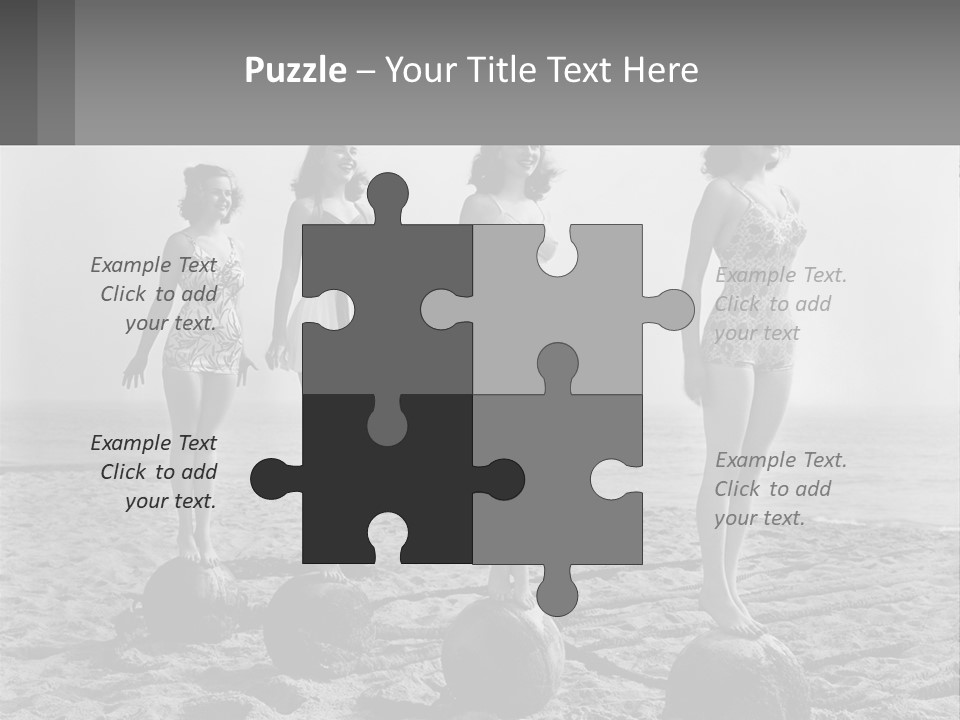 Standing Peaceful Lifestyle PowerPoint Template