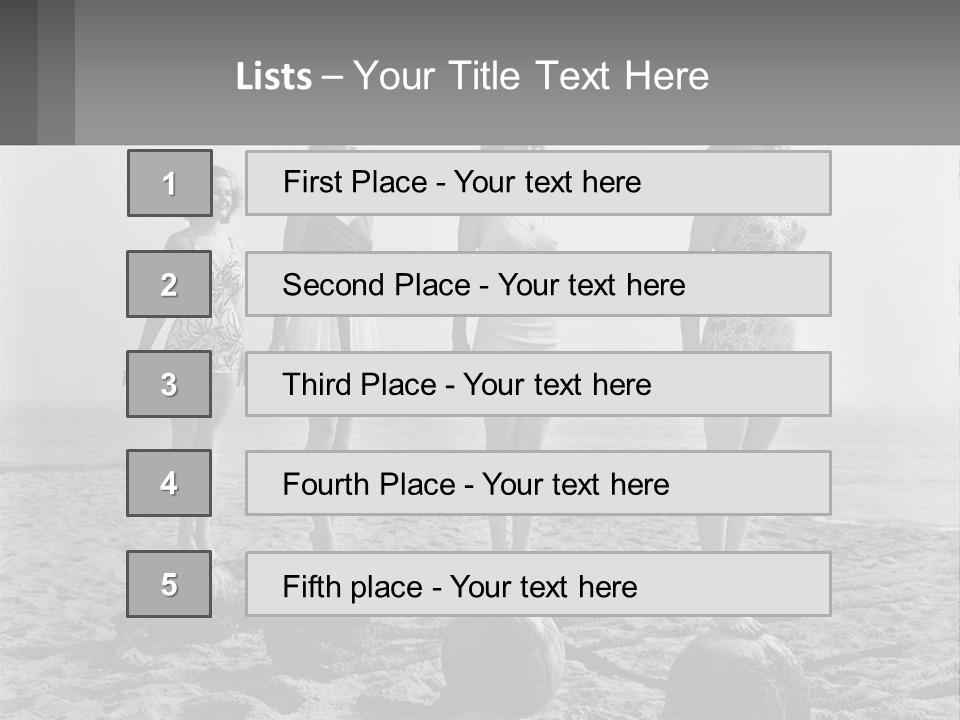Standing Peaceful Lifestyle PowerPoint Template