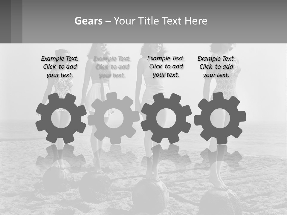 Standing Peaceful Lifestyle PowerPoint Template