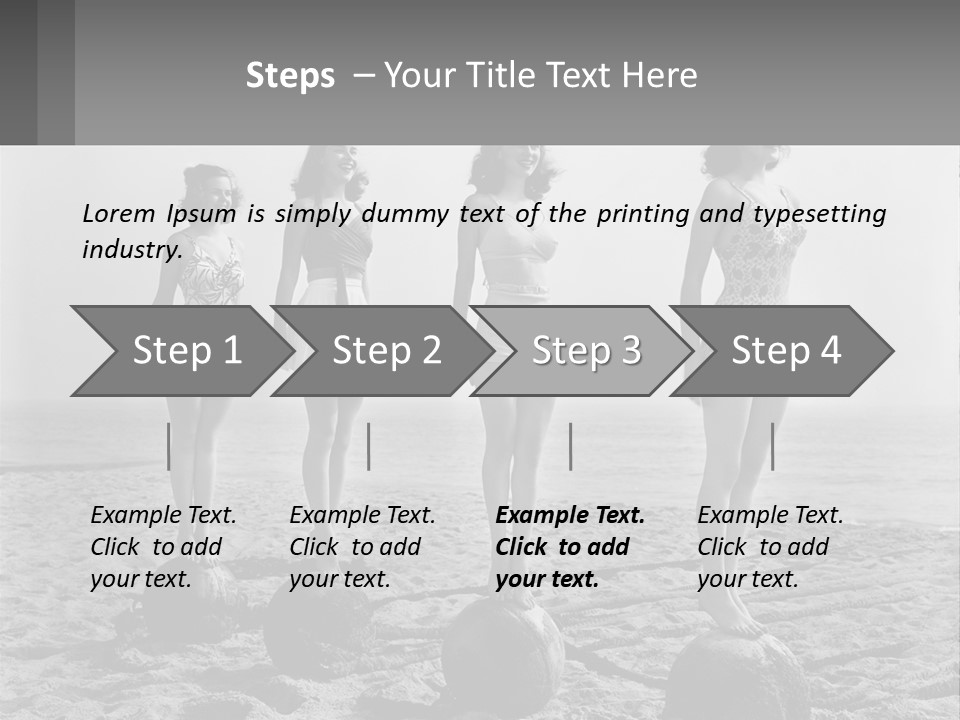 Standing Peaceful Lifestyle PowerPoint Template