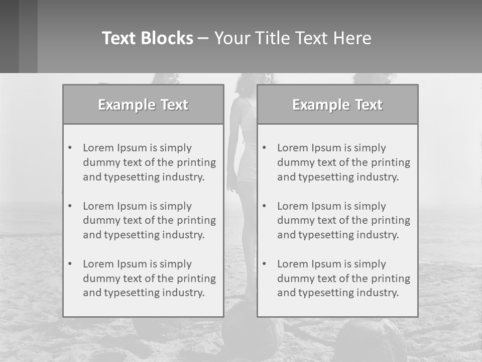 Standing Peaceful Lifestyle PowerPoint Template