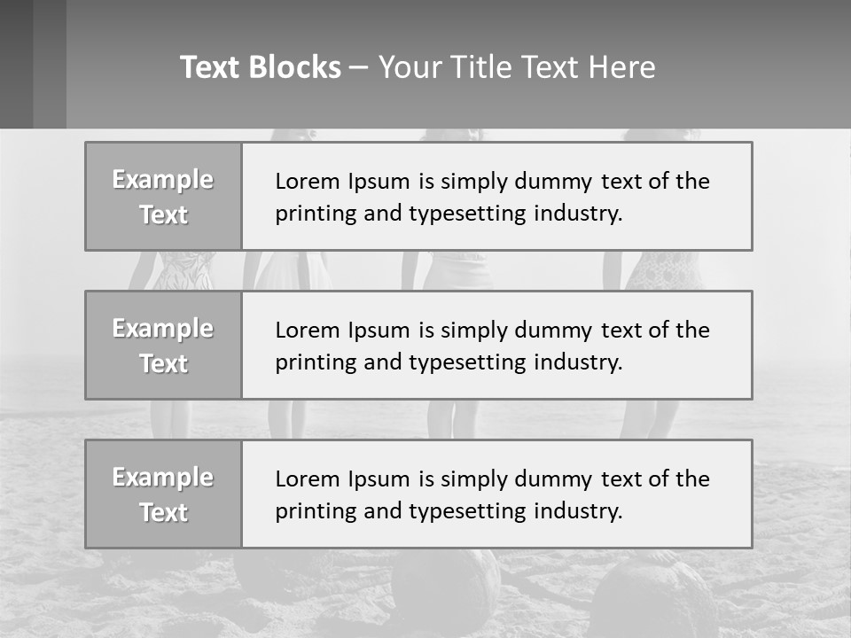 Standing Peaceful Lifestyle PowerPoint Template