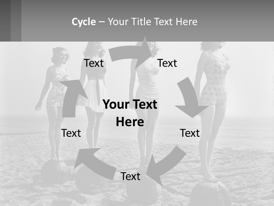 Standing Peaceful Lifestyle PowerPoint Template