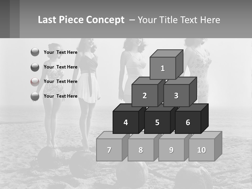 Standing Peaceful Lifestyle PowerPoint Template