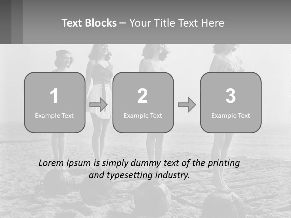 Standing Peaceful Lifestyle PowerPoint Template