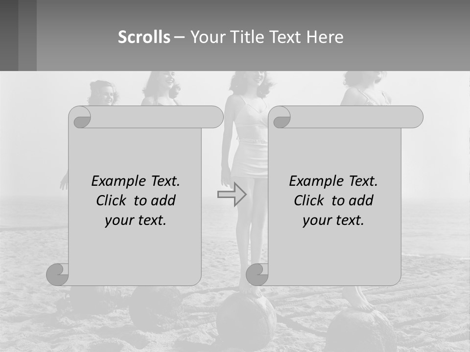Standing Peaceful Lifestyle PowerPoint Template