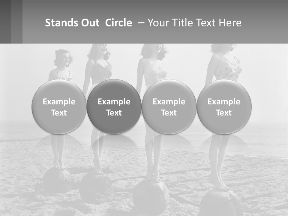Standing Peaceful Lifestyle PowerPoint Template