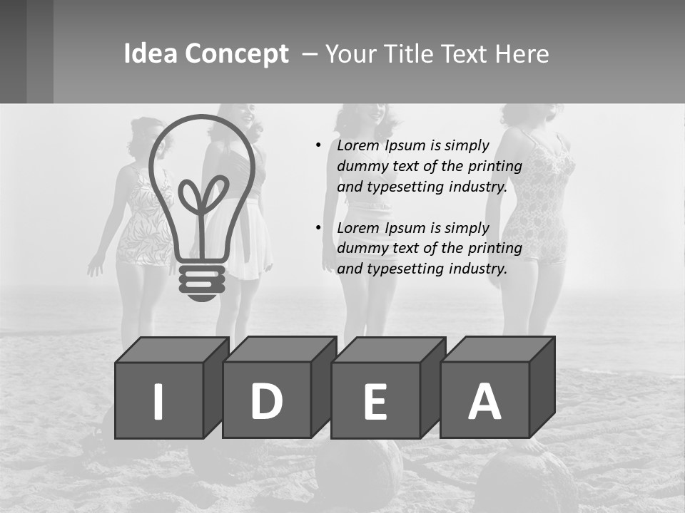 Standing Peaceful Lifestyle PowerPoint Template