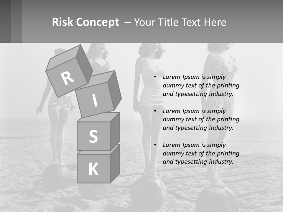 Standing Peaceful Lifestyle PowerPoint Template