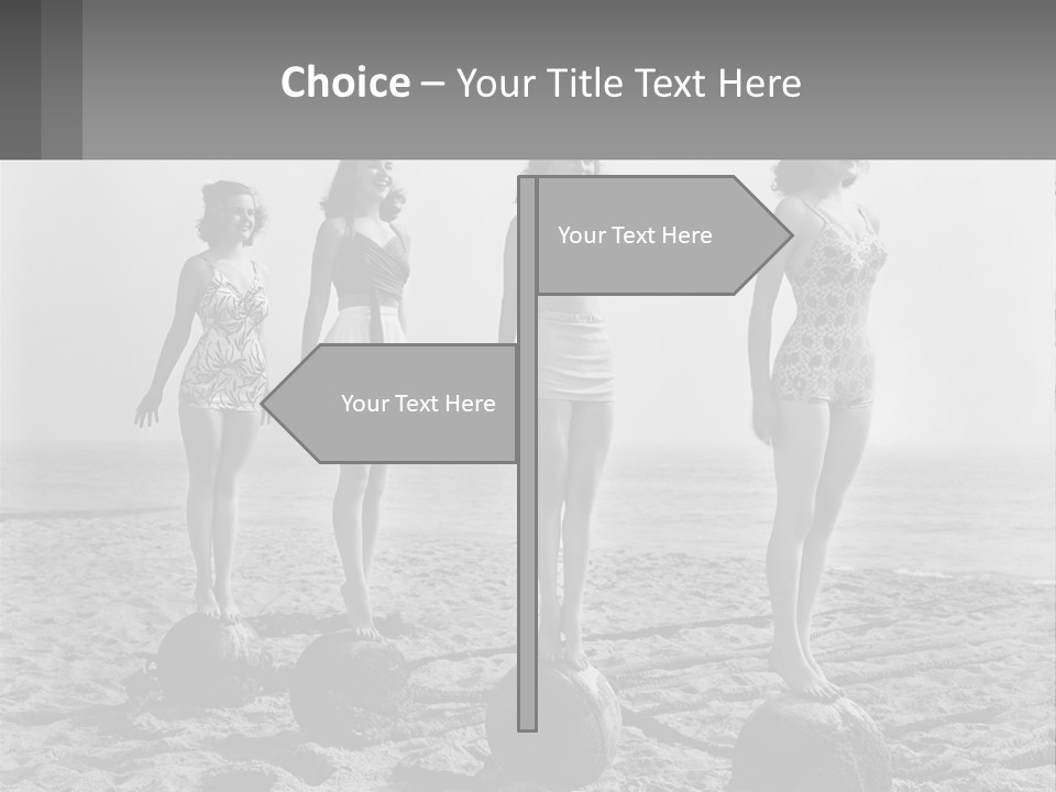 Standing Peaceful Lifestyle PowerPoint Template