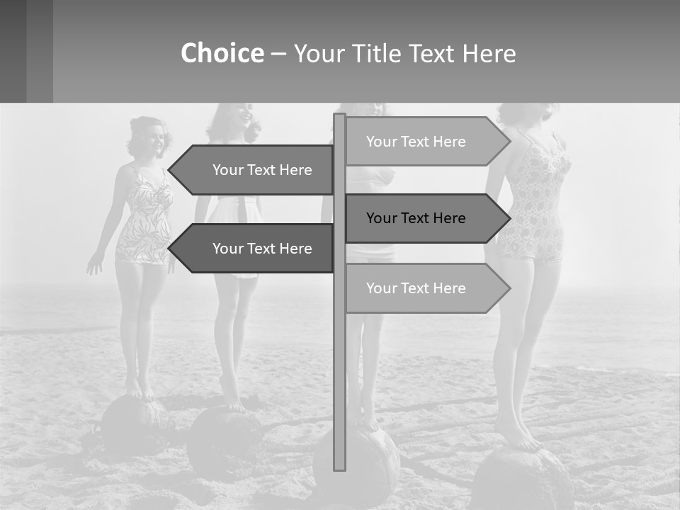 Standing Peaceful Lifestyle PowerPoint Template