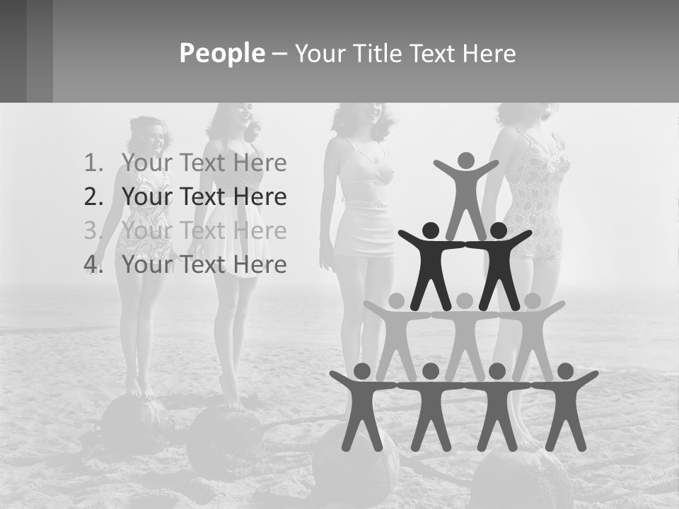 Standing Peaceful Lifestyle PowerPoint Template