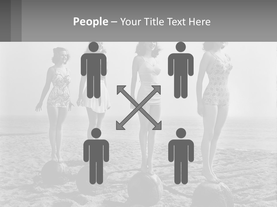 Standing Peaceful Lifestyle PowerPoint Template