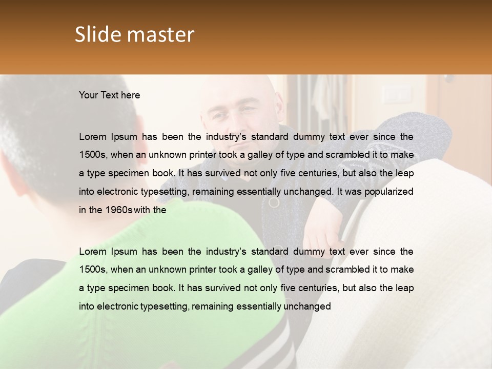 Woman Elderly Retirement PowerPoint Template