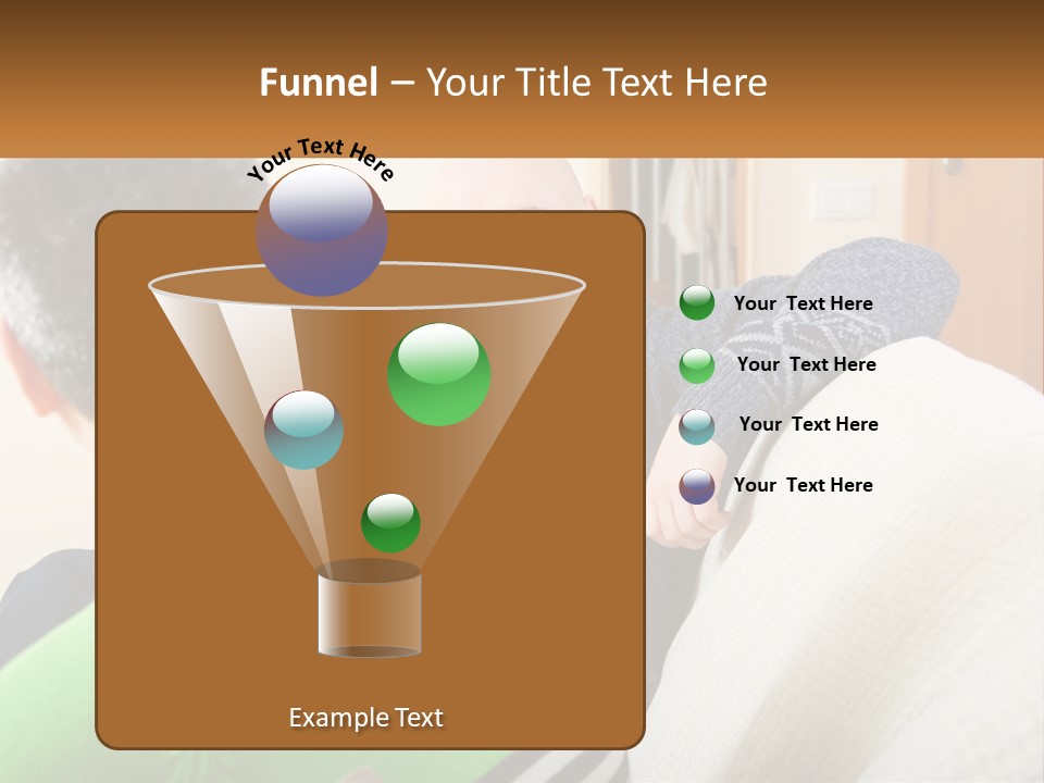 Woman Elderly Retirement PowerPoint Template