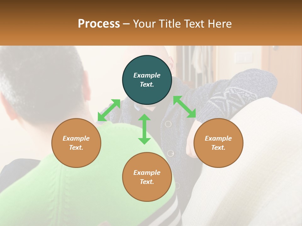 Woman Elderly Retirement PowerPoint Template