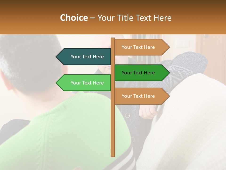 Woman Elderly Retirement PowerPoint Template