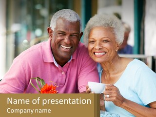 Elderly Wave Lifestyle PowerPoint Template