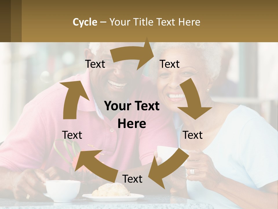 Elderly Wave Lifestyle PowerPoint Template