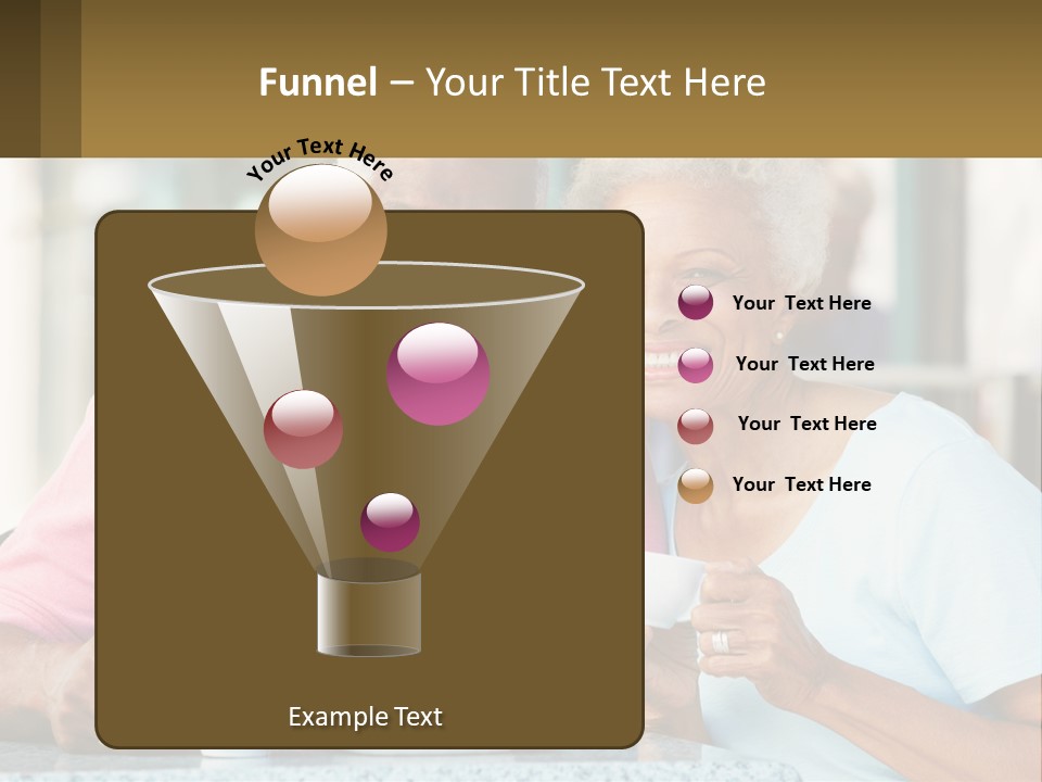 Elderly Wave Lifestyle PowerPoint Template