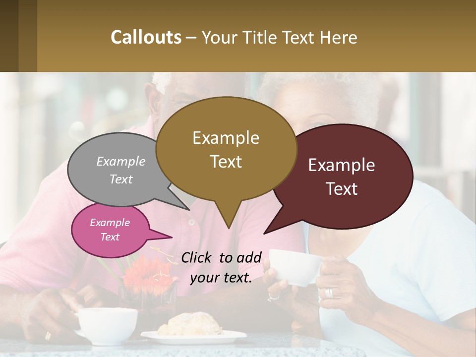 Elderly Wave Lifestyle PowerPoint Template