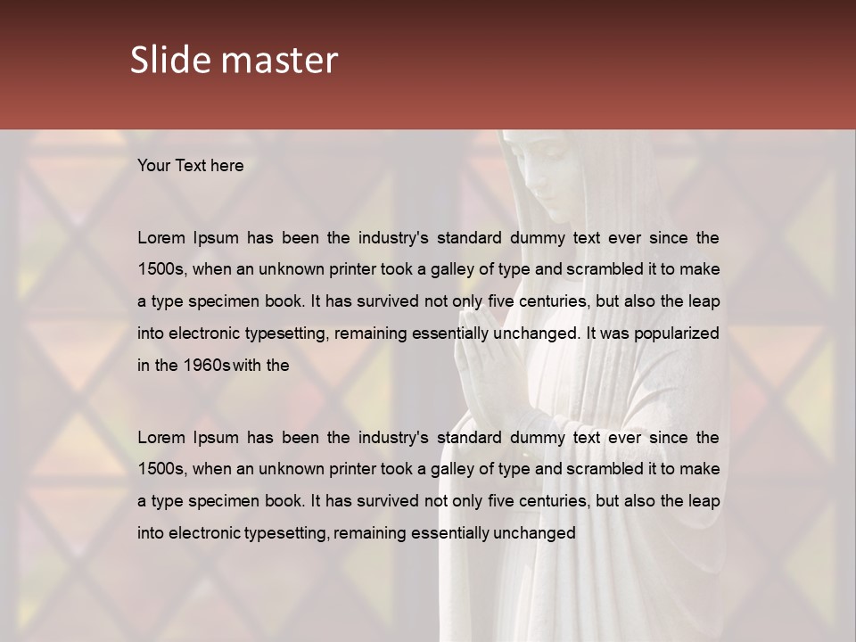 Older Daughter Beach PowerPoint Template