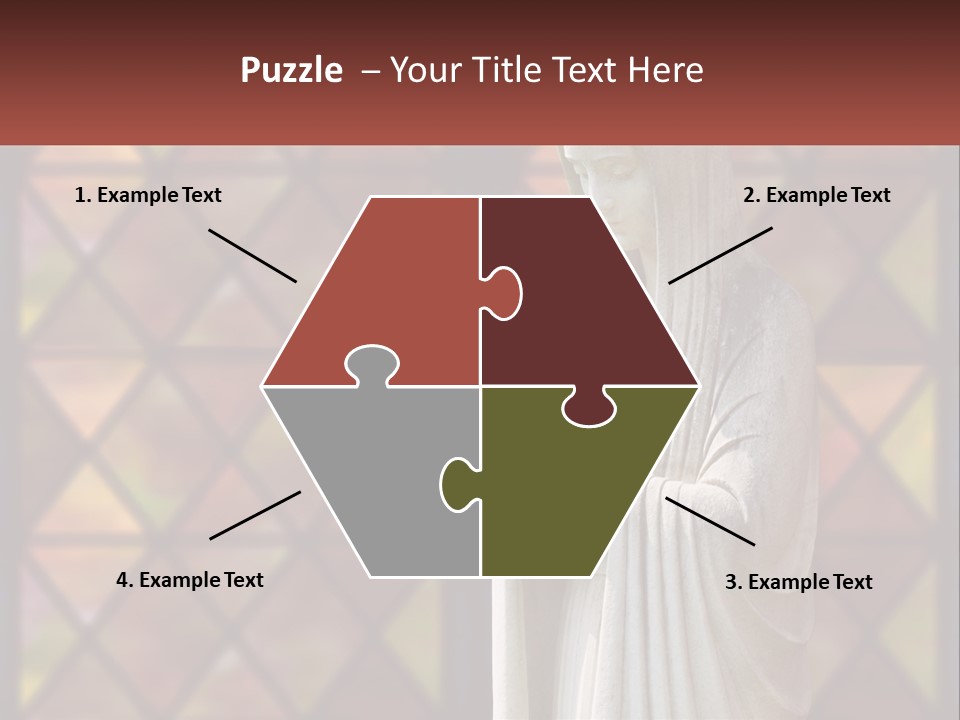 Older Daughter Beach PowerPoint Template