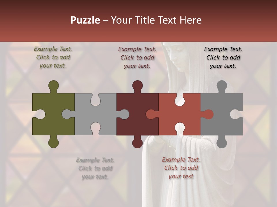 Older Daughter Beach PowerPoint Template