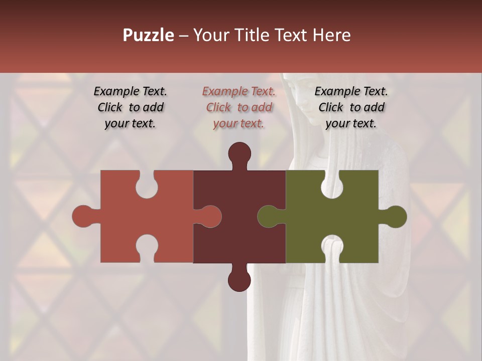 Older Daughter Beach PowerPoint Template