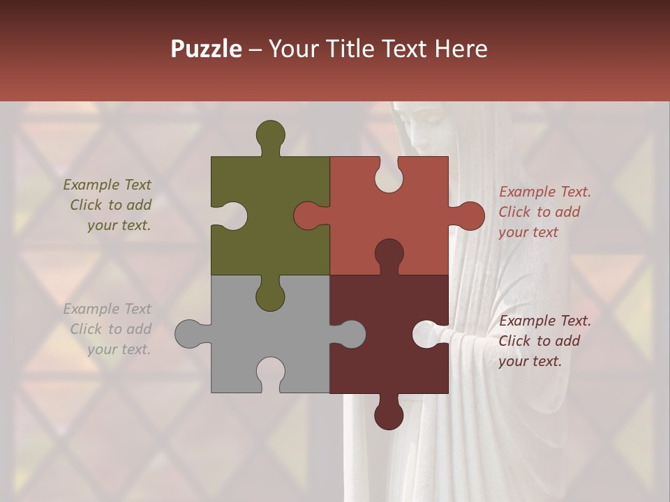 Older Daughter Beach PowerPoint Template