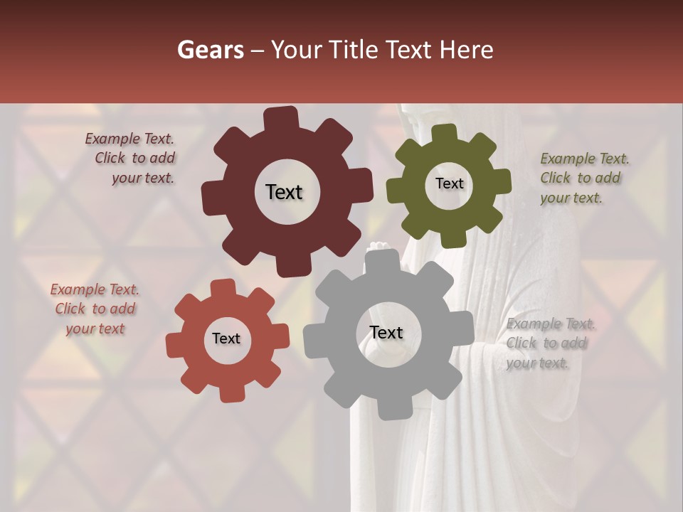 Older Daughter Beach PowerPoint Template