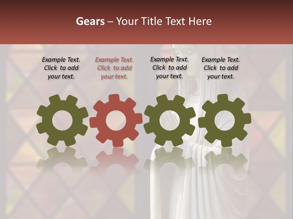 Older Daughter Beach PowerPoint Template