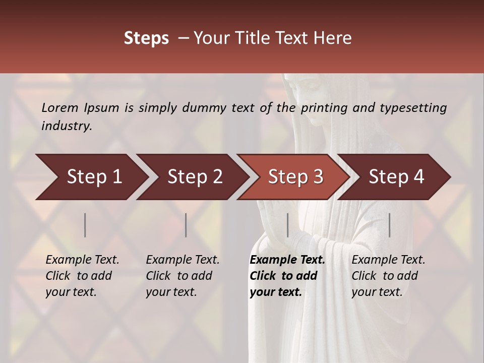 Older Daughter Beach PowerPoint Template