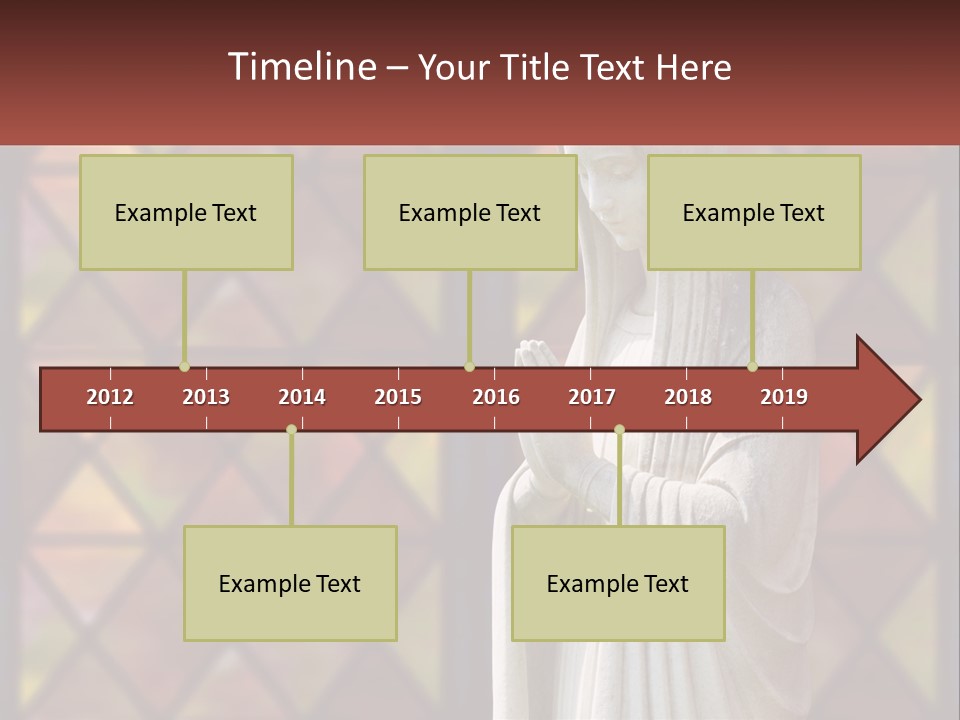 Older Daughter Beach PowerPoint Template