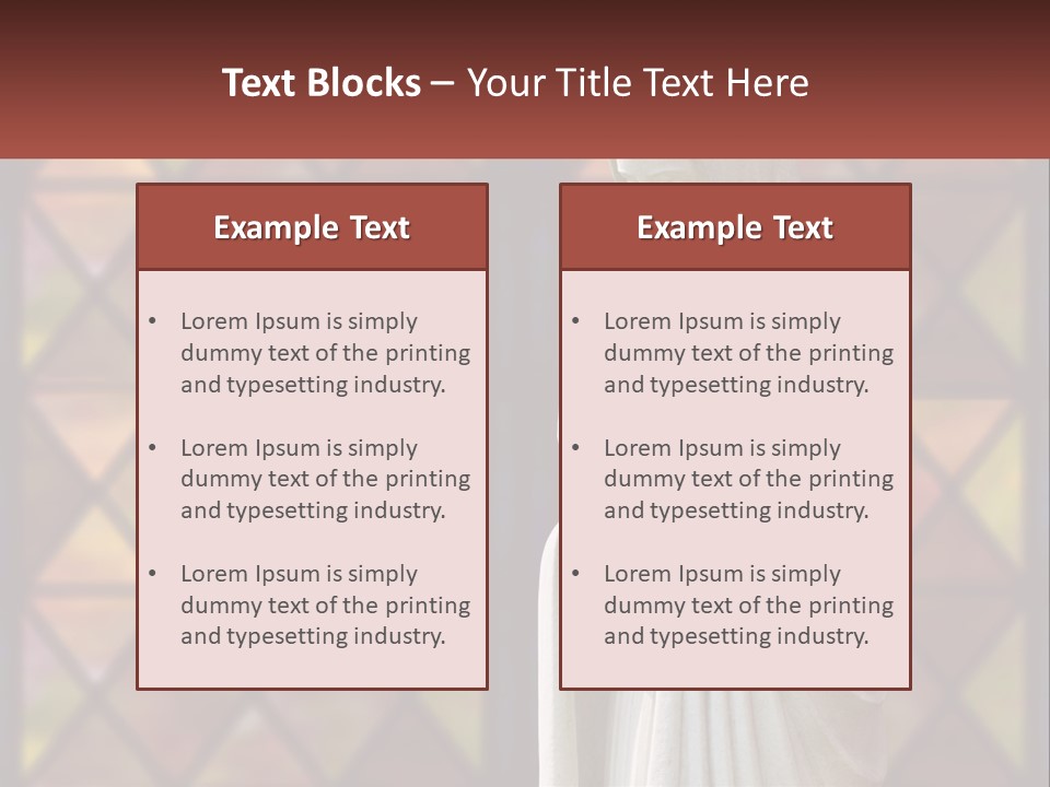 Older Daughter Beach PowerPoint Template