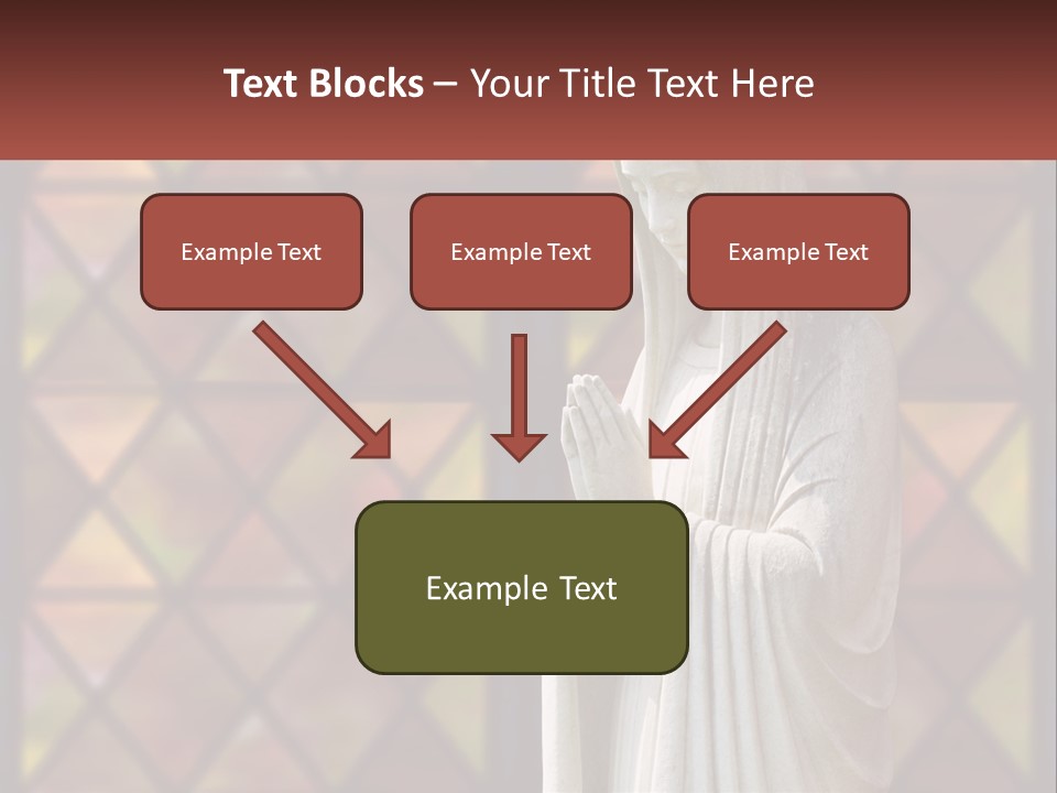 Older Daughter Beach PowerPoint Template