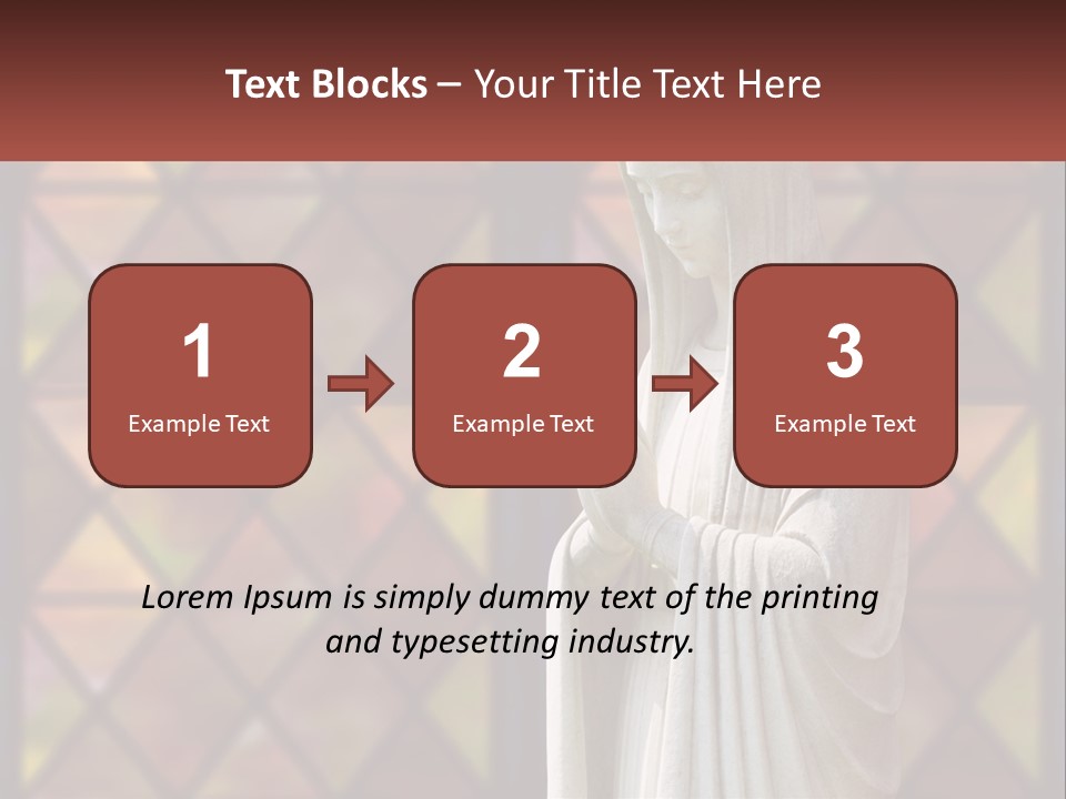 Older Daughter Beach PowerPoint Template