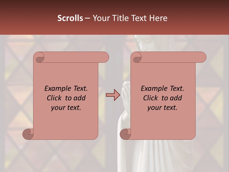 Older Daughter Beach PowerPoint Template