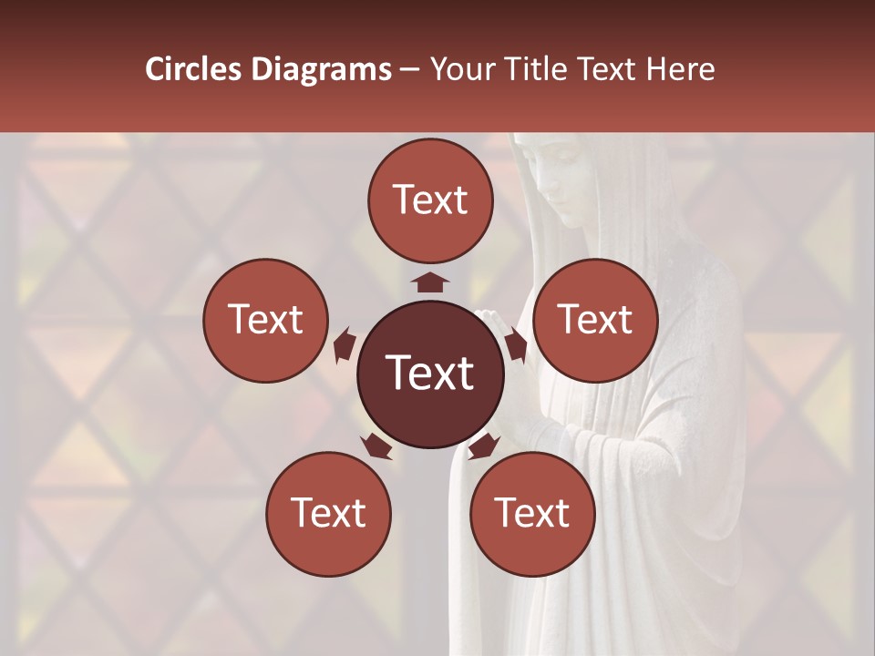 Older Daughter Beach PowerPoint Template