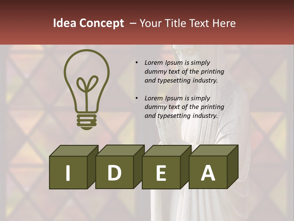 Older Daughter Beach PowerPoint Template