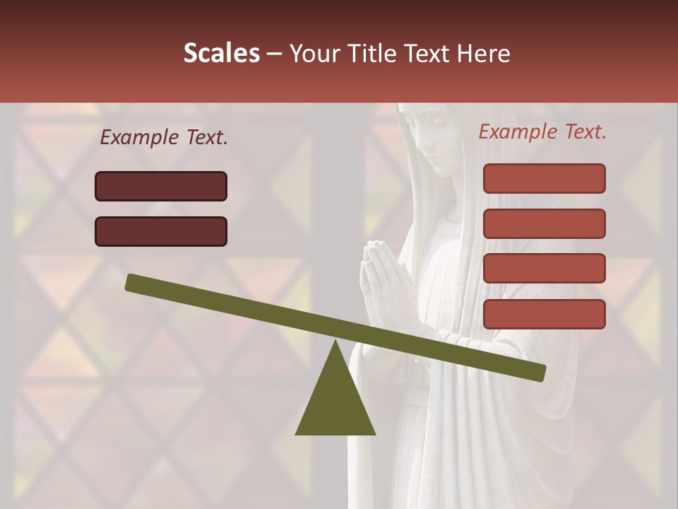 Older Daughter Beach PowerPoint Template