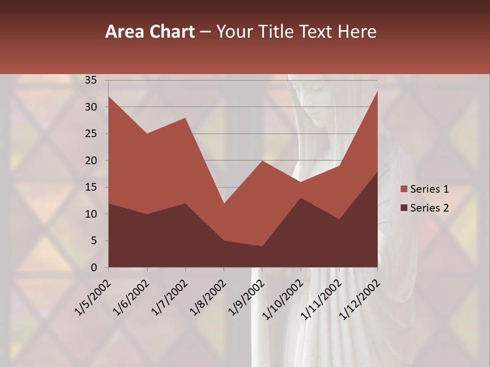 Older Daughter Beach PowerPoint Template