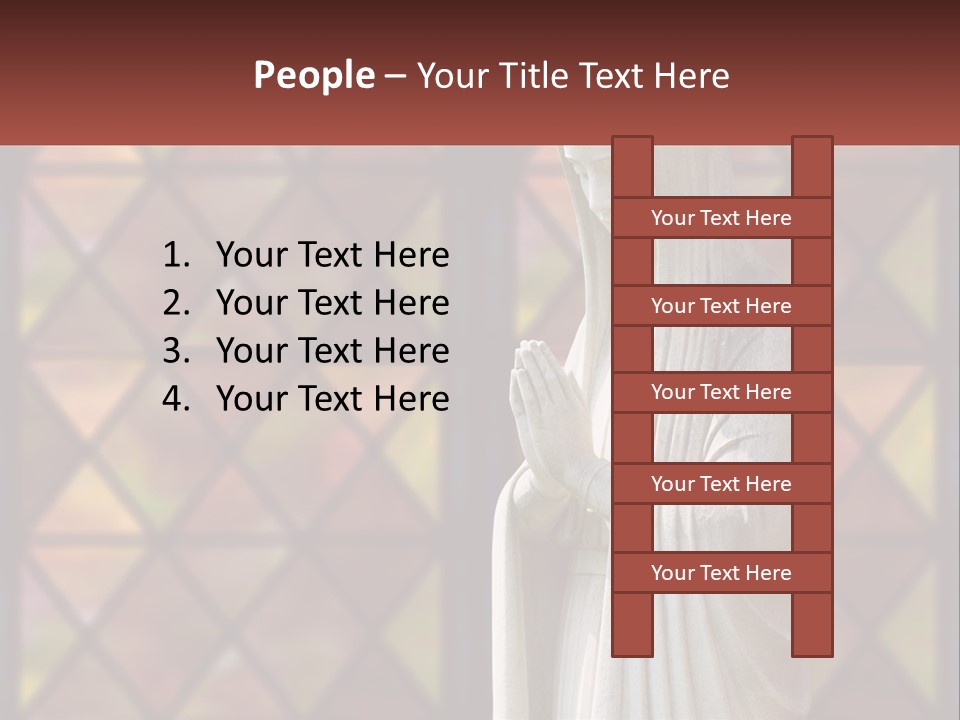 Older Daughter Beach PowerPoint Template