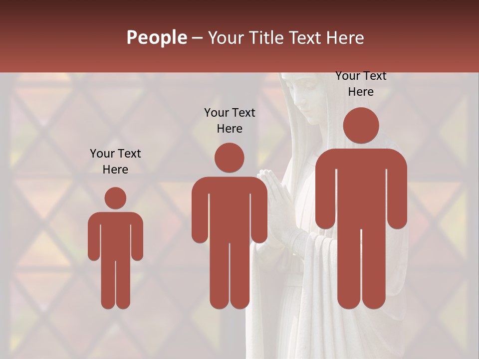 Older Daughter Beach PowerPoint Template